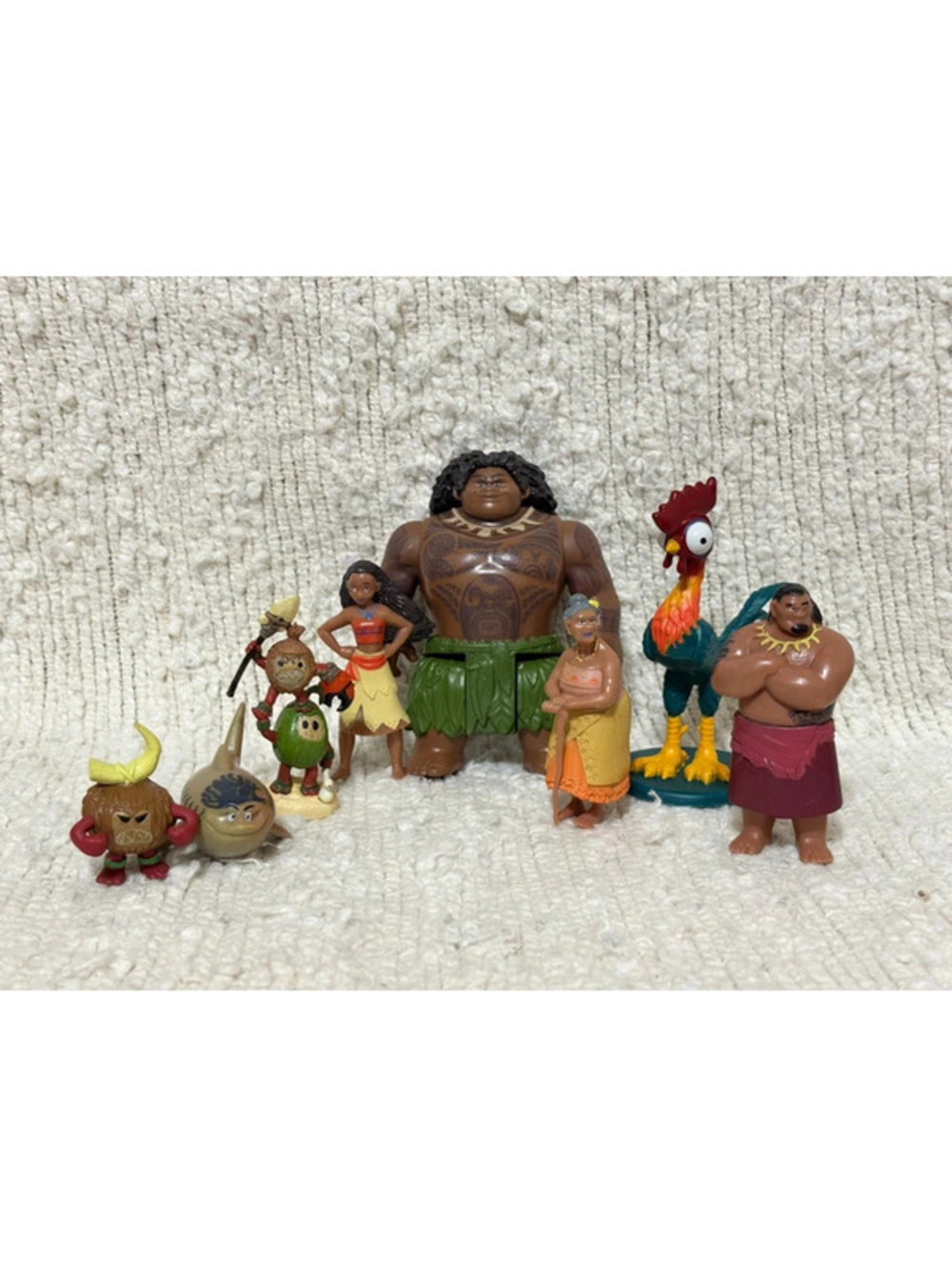 figures from the Disney movie Moana